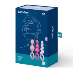 Satisfyer Plugs Booty Call 3 db os análdildó szett (színes)