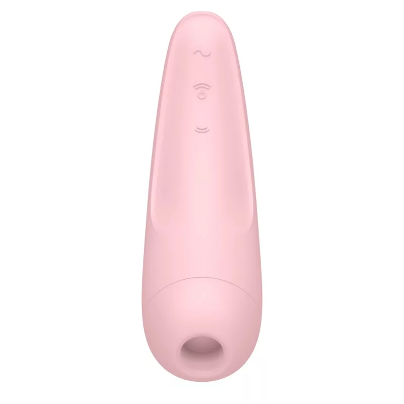Satisfyer Curvy 2+ léghullámos csiklóizgató, vibrációval (rózsaszín) (APP os)
