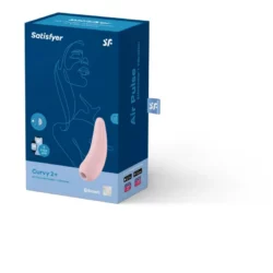 Satisfyer Curvy 2+ léghullámos csiklóizgató, vibrációval (rózsaszín) (APP os)