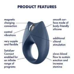 Satisfyer Royal One vibrációs péniszgyűrű (APP os)