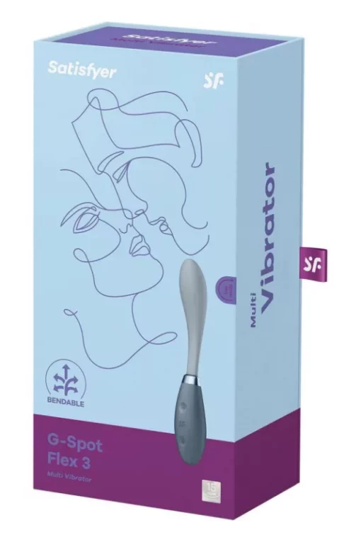Satisfyer G Spot Flex 3 g pont vibrátor (szürke)