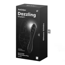 Satisfyer Dazzling Crystal 1 üveg dildó (fekete)