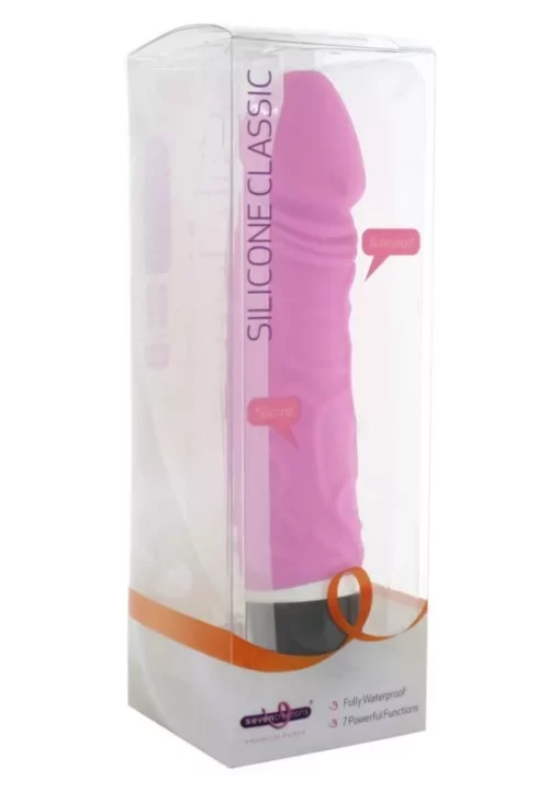 Silicone Classic realisztikus vibrátor (rózsaszín)