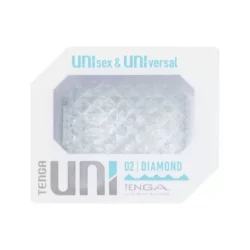 Tenga UNI Diamond uniszex 2in1 maszturbátor és csiklóizgató (áttetsző)