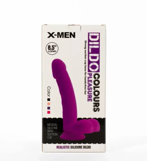 Tapadótalpas 22 cm es fekete dildó X men 8.5 dildo colours pleasure 4