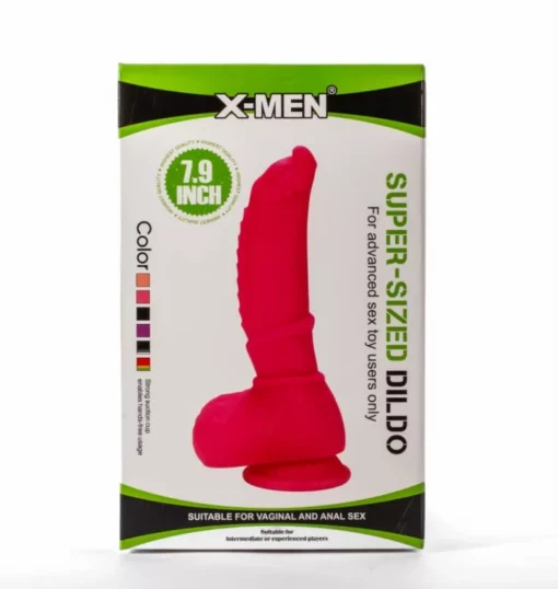 Letapasztható realisztikus dildó X men 7.9" super sized dildo black ii