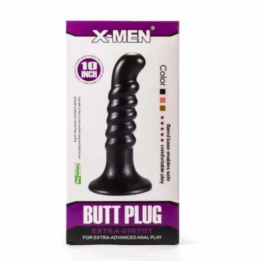 Extra nagy fekete plug 25,4 cm X Men 10" Extra Girthy Butt Plug Black IV