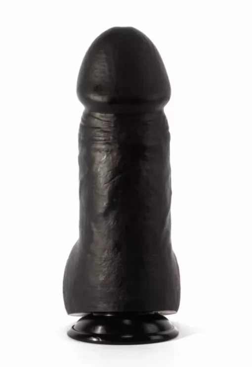 Vaskos fekete tapadótalpas dildó X men simon 9.9 cock