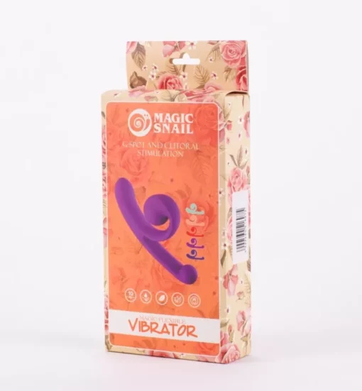 Kettős izgatású vibri Magic snail magic flexible vibrator purple