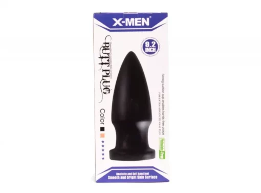 Anál dildó X men 23 cm butt plug fekete