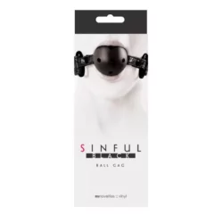 Szájgolyó Sinful ball gag black