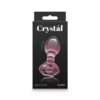 Crystal flower üveg análplug rózsaszín