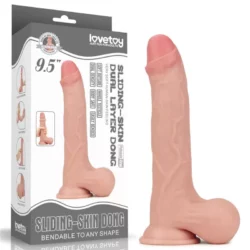 Sliding Skin Dual Layer Dong Whole Testicle 24 cm