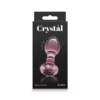 Üveg anális dugó Crystal gem rózsaszín