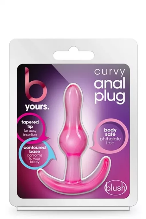 Zselés análdugó B yours curvy anal plug pink