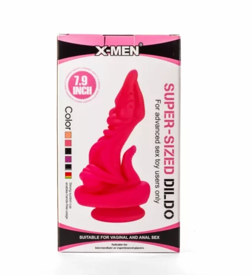 Nonfiguratív dildó 20 cm X Men 7.9" Super Sized Dildo PVC Black