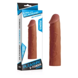 Pleasure X Tender Penis Sleeve Brown 1