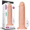 Nagy méretű realisztikus letapasztható vibrátor 11'' Realistic Long Vibrating Dildo Flesh 28 cm
