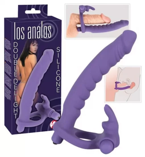 Los analos 3in1 ben vibrátor (lila)