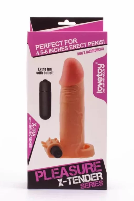Pleasure X tender Vibrating Penis Sleeve 2