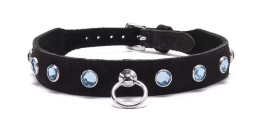 Nyakörv Crystal collar light blue