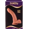 Valósághű pénisz letapasztható Real Extreme dildó 21 cm