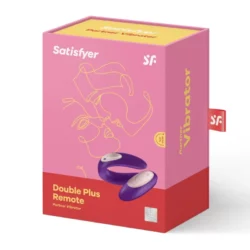Satisfyer Double Plus Remote párvibrátor, vezeték nélküli távirányítóval