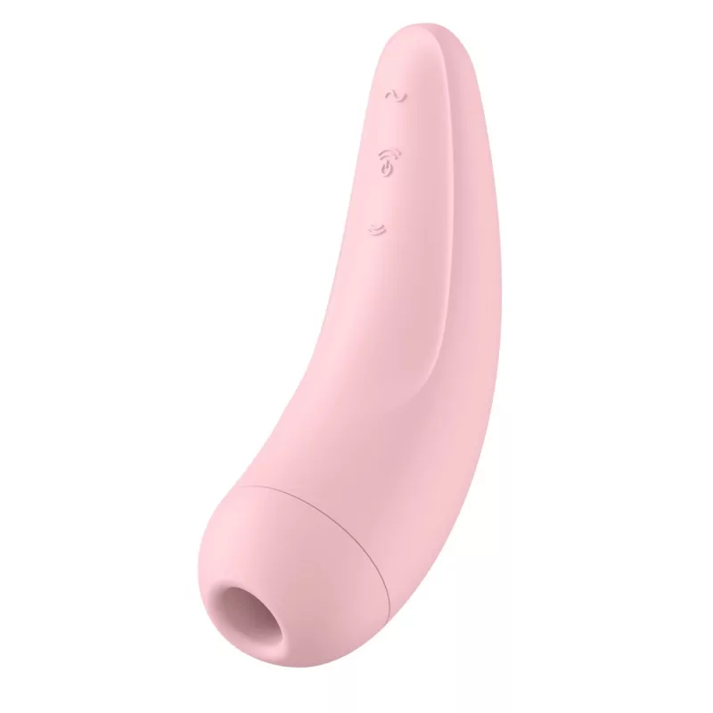 Satisfyer Curvy 2+ léghullámos csiklóizgató, vibrációval (rózsaszín) (APP os)