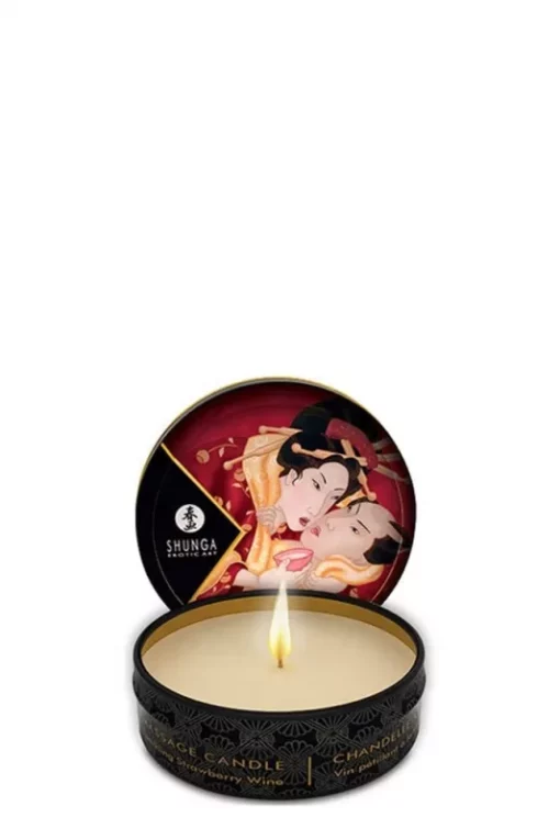 Mini Massage Candle 30 ml/1oz Romance / Strawberry Spark.W.