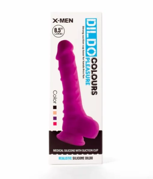 X men fekete, herés szilikon dildó 21.5 cm