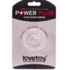 Power plus cockring 6. szilikon péniszgyűrű víztiszta színben