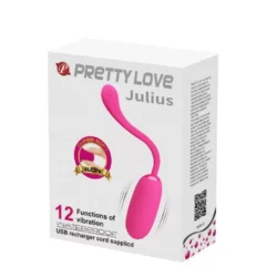 Vibrációs tojás puha szilikon bevonattal Pretty Love Julius Pink