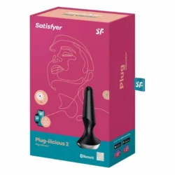 Satisfyer Plug ilicious 2. anál vibrátor (fekete) (APP os)