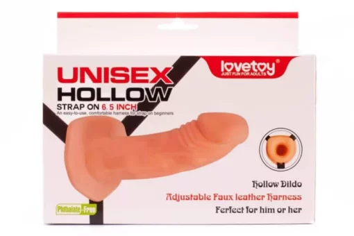 LoveToy Unisex Hollow felcsatolható, üreges dildó