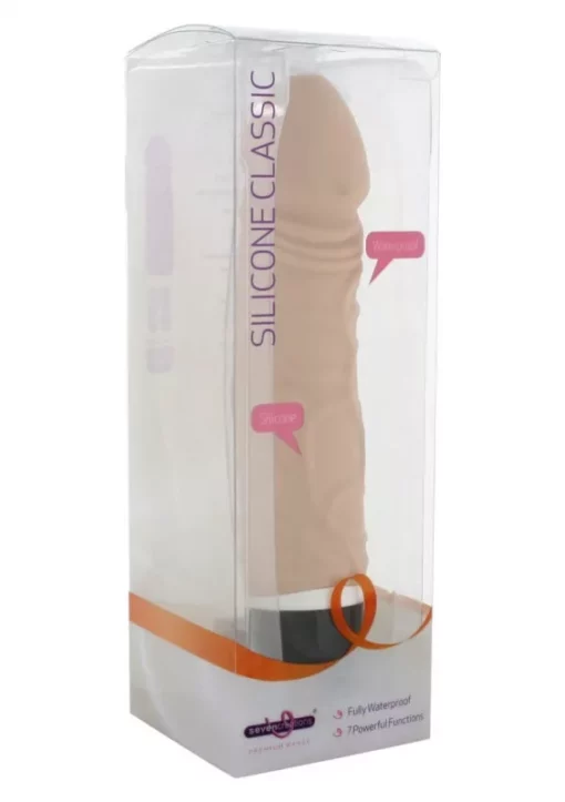 Silicone Classic realisztikus vibrátor (világos bőrszín)