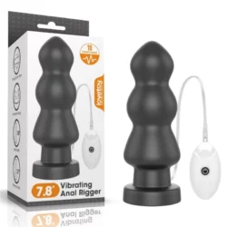 Távirányítós vibrátoros anál plug 7.8 king sized rigger