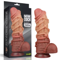 Kétrétegű nagy dildó 26 cm es tapadótalpas platinum silicone cock