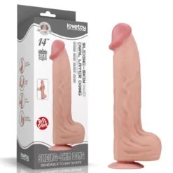 King Sized Sliding Skin Dual Layer Dong 35,5 cm