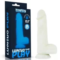 Szilikon műpénisz 8.0'' lumino play silicone dildó