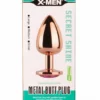 X MEN Secret Shade Metal Butt Plug Rose M