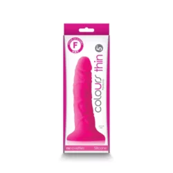 Vékony tapadótalpas dildó Colours pleasures thin 12,7 cm pink
