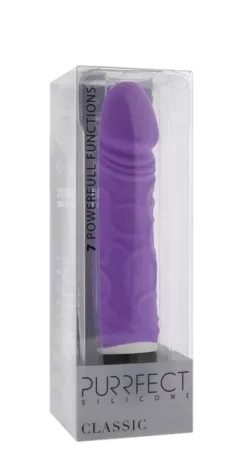 Silicone Classic realisztikus vibrátor (lila)
