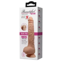 Letapasztható realisztikus vibrátor 28 cm Beautiful Dick 11 " Vibrating Dildo