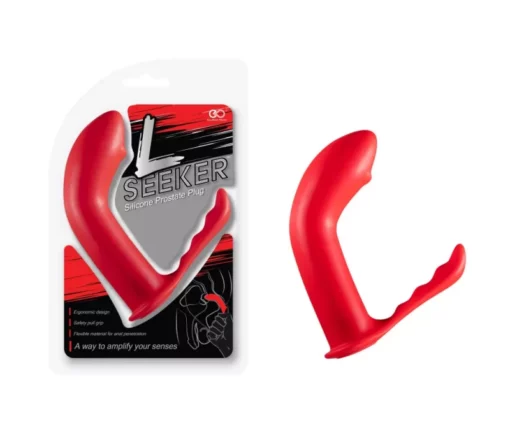 Prosztata masszírozó anál plug L seeker piros 16 cm
