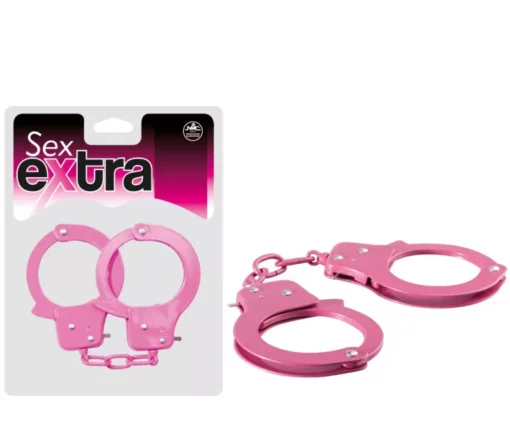 Rózsaszín fém bilincs Sex extra metal cuffs pink