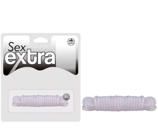 Fehér pamut kötél Sex extra love rope white