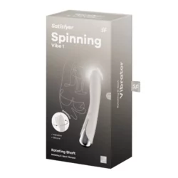 Satisfyer Spinning Vibe 1. vibrátor, rotáló fejrésszel (bézs)