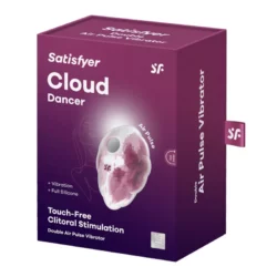 Satisfyer Cloud Dancer léghullámos csiklóizgató, vibrációval (rózsaszín).