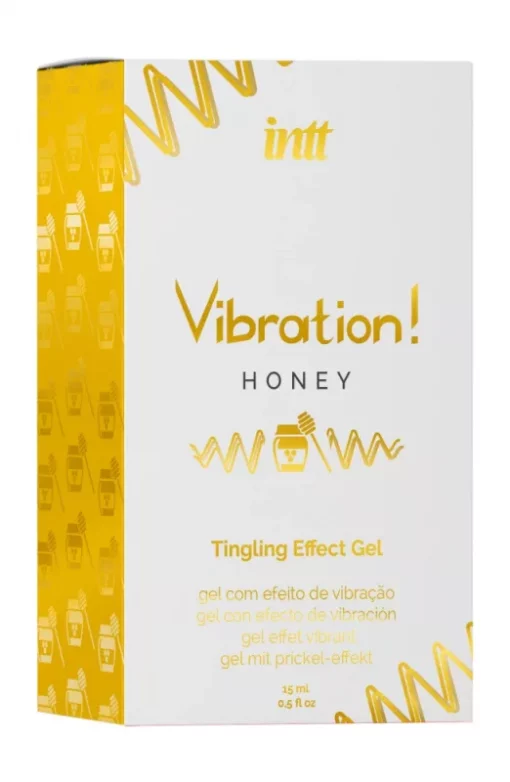 Édes mézes aromájú folyékony vibrátor gél Vibration honey airless bottle 15 ml