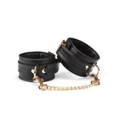 Bokabilincs Black organosilicon ankle cuffs
